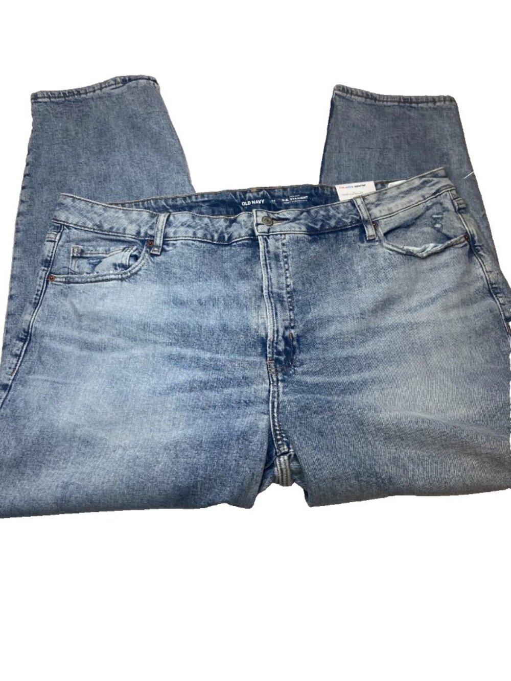 NWT JEANS Light wash 24 High-Rise OG Straight Secret Smooth Pockets Old navy